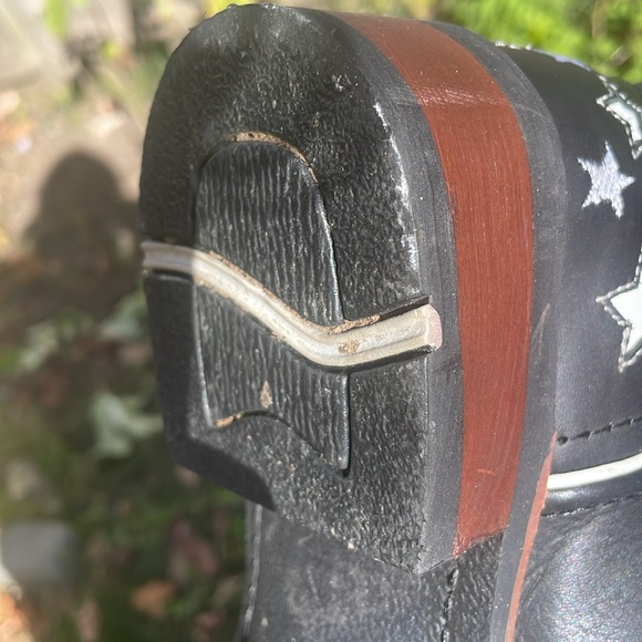 Laredo Stargazer leather western boots with embroidered stars 8.5 medium women - Picture 10 of 16